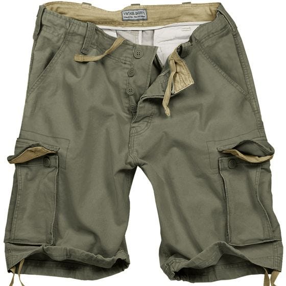 Surplus Vintage Shorts Washed Olive