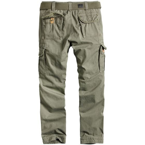 Surplus Premium Slimmy Trousers Olive Washed