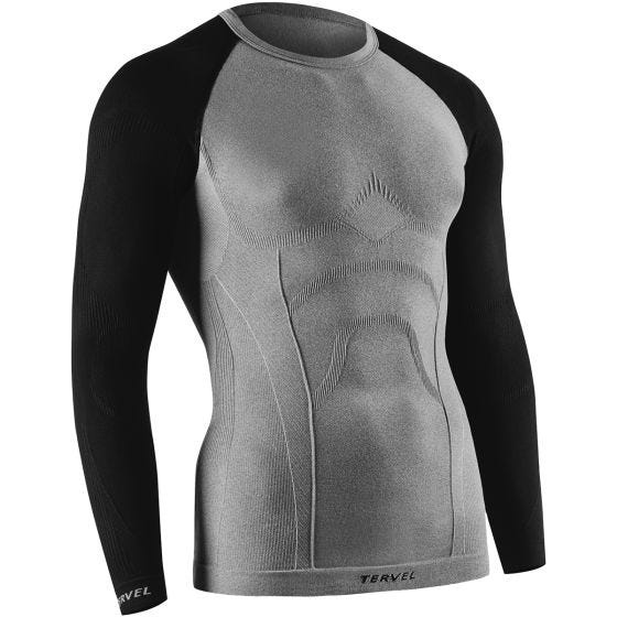 Tervel Comfortline Shirt Long Sleeve Melange / Black